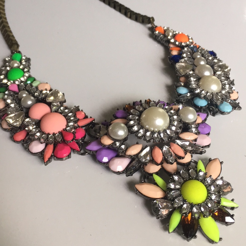 Rainbow Statement Necklace - image 2